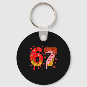6 7 Cream Drip Six Seven Meme Valentijnsdag Mannen Sleutelhanger