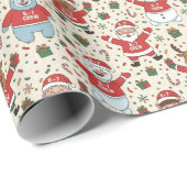 6-7 Crew Kerstmis Cadeaupapier (Rol Hoek)