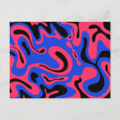 6 7 curvy waves feestdagenkaart (Achterkant)