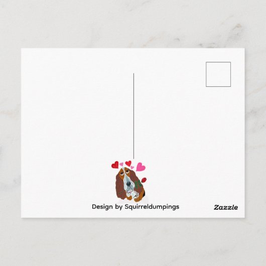 6 7 Dachshund doggie with funny sign card Briefkaart (Achterkant)