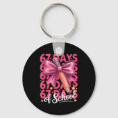 6 7 Days Of School Girls Coquette Bow Cute Funny S Sleutelhanger (Voorkant)