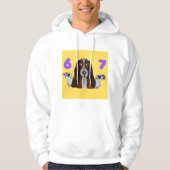 6 7 Funny Crazy Doggie Hoodie (Voorkant)