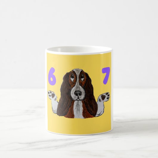 6 7 Funny Crazy Doggie Mug Koffiemok (Center)