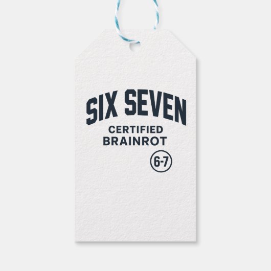 6 7 Gecertificeerde Hersenrot Cadeaulabel (Achterkant)