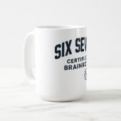6 7 Gecertificeerde Hersenrot Koffiemok (Voorkant links)