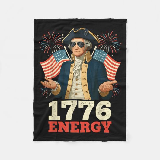 6-7 George Washington Zes Zeven Meme Grappig 4 Jul Fleece Deken (Voorkant)