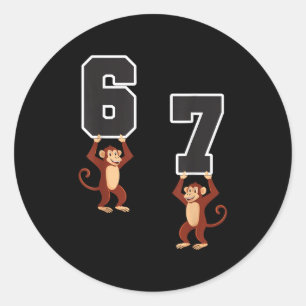 6 7 Grappige bij elkaar passende Halloween-kleren Ronde Sticker