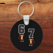 6 7 Grappige bij elkaar passende Halloween-kleren Sleutelhanger (Voorkant)