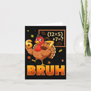 6-7 Grappige Leraar 67 Thanksgiving Kalkoen Zes Ze Kaart