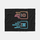 6 7 Grappige Wetenschap Scheikunde Docent Periodie Fleece Deken (Voorkant (Horizontaal))