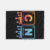 6 7 Grappige Wetenschap Scheikunde Docent Periodie Fleece Deken (Voorkant (Horizontaal))