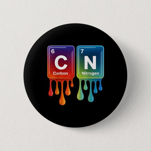 6 7 Grappige Wetenschap Scheikunde Docent Periodie Ronde Button 5,7 Cm (Voorkant)