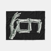 6 7 Halloween-skelet Grappig 67 Meme Gen Alpha Zes Fleece Deken (Voorkant (Horizontaal))