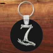 6 7 Halloween Skelet Grappig 67 Meme Gen Alpha Zes Sleutelhanger (Voorkant)