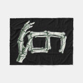 6 7 Halloween Skeleton Funny 67 Meme Gen Alpha Six Fleece Deken (Voorkant (Horizontaal))