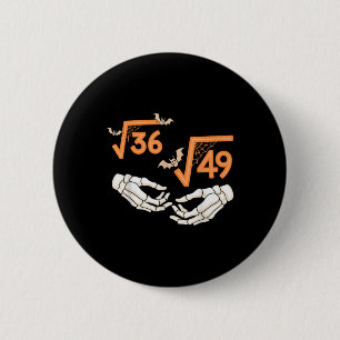 6 7 Halloween Wiskunde Vierkantswortel 67 Meme Gen Ronde Button 5,7 Cm