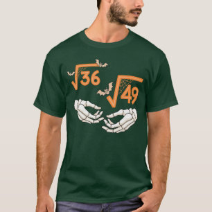 6 7 Halloween Wiskunde Vierkantswortel 67 Meme Gen T-shirt