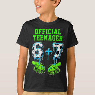 6+7 jaar oude jongens tiener 13e verjaardag grappi t-shirt