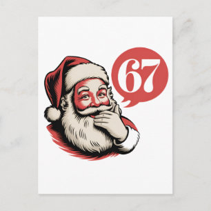 6 7 Kerstmis Zes Zeven Brainrot Kerstman Briefkaart