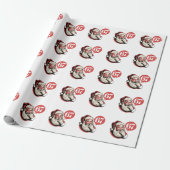 6 7 Kerstmis Zes Zeven Brainrot Kerstman Cadeaupapier (Uitgerold)