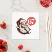 6 7 Kerstmis Zes Zeven Brainrot Kerstman Servet (Insitu)