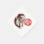6 7 Kerstmis Zes Zeven Brainrot Kerstman Servet (Hoek)