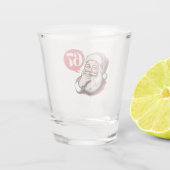 6 7 Kerstmis Zes Zeven Brainrot Kerstman Shot Glas (Achterkant)
