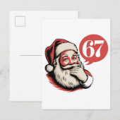 6 7 Kerstmis Zes Zeven Brainrot Sinterklaas Uitnodiging Briefkaart (Voorkant / Achterkant)