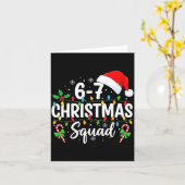 6-7 Kerstploeg Grappig 67 Zes Zeven Meme Kerstmis  Kaart (Gele Bloem)