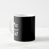 6-7 Kostuum Meme Leuk Stout 67 Kerstmis Brain R Koffiemok (Voorkant links)