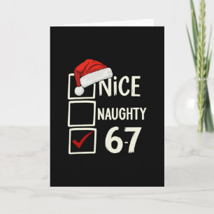 6-7 Kostuum Meme Leuk Stout 67 Kerstmis Hersenen R Kaart