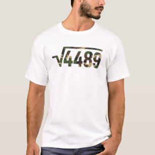 6 7 Leger Patroon Meme Vierkantswortel 4489 Sla Ja T-shirt