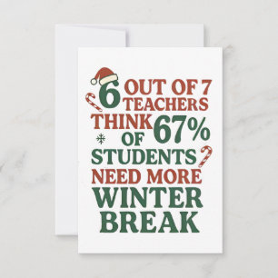 6 7 Leraar Zes Zeven 67 Kerstman Gen Alpha  Kaart