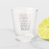 6 7 Leraar Zes Zeven 67 Kerstman Gen Alpha Shot Glas (Achterkant)