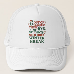 6 7 Leraar Zes Zeven 67 Kerstman Gen Alpha Trucker Pet