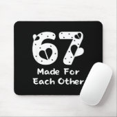 6 7 Made For Each Other, Red 67 Christmas Couple V Muismat (Met muis)