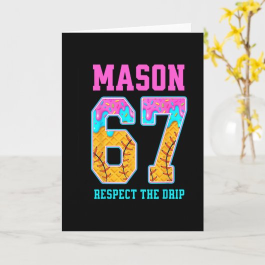 6 7 Mason Verkoop Drip  Kaart (Gele Bloem)