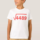 6 7 Meme 4489 Grappige wiskunden T-shirt (Voorkant)