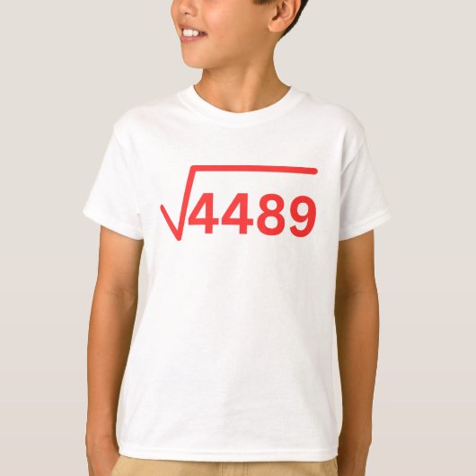 6 7 Meme 4489 Grappige wiskunden T-shirt (Voorkant)