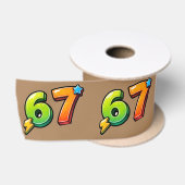 6 7 Meme Boys Verjaardag Satijnen Lint (Spoel)