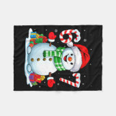 6 7 Meme Christmas Funny Snowman Six Seven 67 Men  Fleece Deken (Voorkant (Horizontaal))