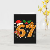 6 7 Meme Christmas Shirt 67 Six Seven Cookies Ging Kaart (Gele Bloem)