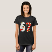 6 7 Meme Christmas Shirt 67 Six Seven Snowman Boy (Voorkant volledig)