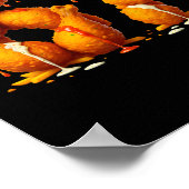 6 7 Meme Fried Chicken 67 Pyjama Kinderen Zes Zeve Poster (Hoek)