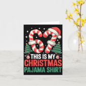 6-7 Meme Gen Alpha This Is My 67 Christmas Pajama  Kaart (Gele Bloem)