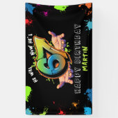 6 7 Meme Graffiti Six Seven Birthday Banner (Verticaal)