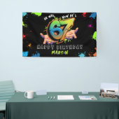 6 7 Meme Graffiti Zes Zeven Verjaardagsbanner Spandoek (Beurs)