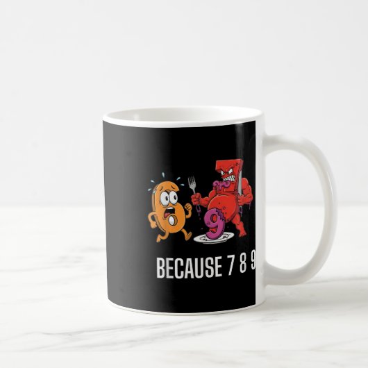 6 7 Meme grapje Omdat 7 8 9 Grappige Kinderen 67 Koffiemok (Rechts)
