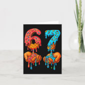 6 7 Meme Ice Cream Drip Funny Gen Alpha Slang  Kaart (Voorkant)