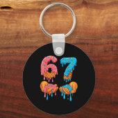 6 7 Meme Ice Cream Drip Gen Alpha Slang  Sleutelhanger (Voorkant)